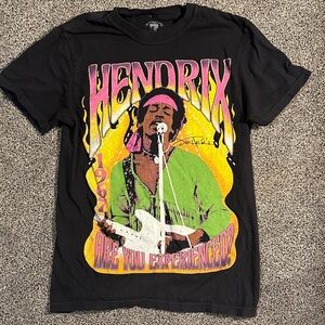 Black Hendrix Graphic T-Shirt